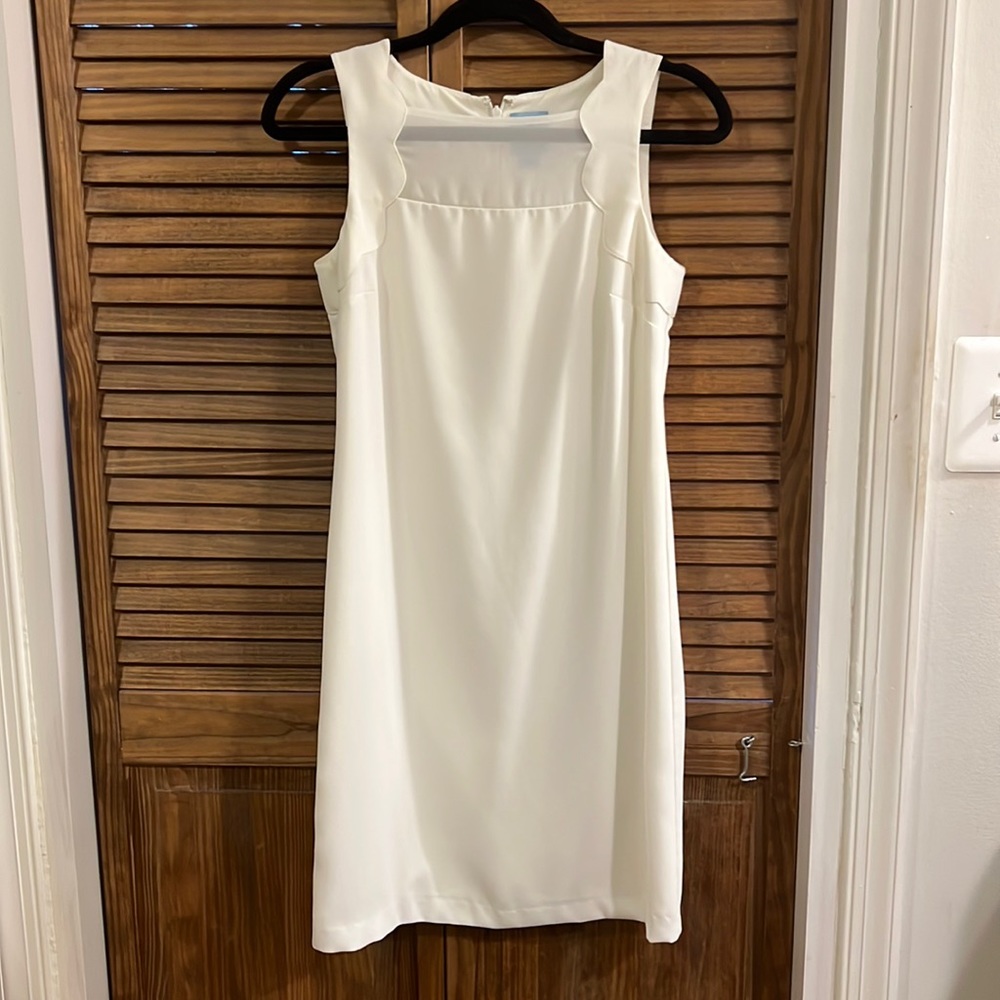 CeCe White Sheath Sleeveless Dress